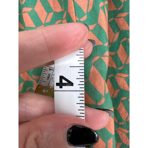 Montce Shorts Womens Medium Green Orange Lounge Swim Cover Lightweight Boxer - Picture 5 of 8